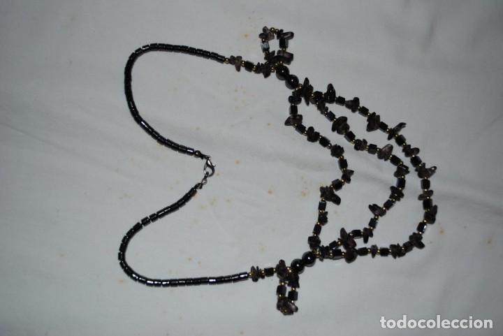 Joyeria: COLLAR DE HEMATITE NATURAL Y CRISTALES LILAS - Foto 1