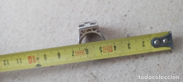 Joyeria: BONITO ANILLO DE PLATA 925 Y N&Aacute;CAR 2 ctms - Foto 2