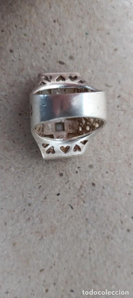 Joyeria: BONITO ANILLO DE PLATA 925 Y N&Aacute;CAR 2 ctms - Foto 3