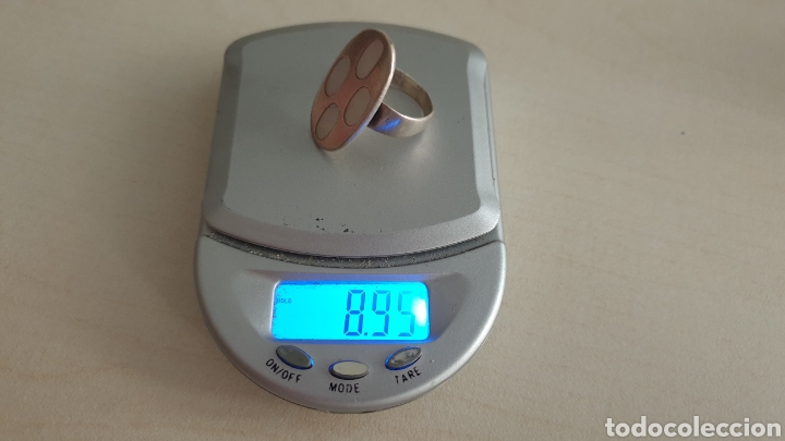 Joyeria: ANILLO DE PLATA DE LEY Y NACAR - Foto 5