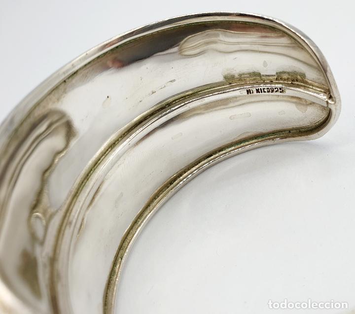 Joyeria: Magn&iacute;fico y sofisticado brazalete en plata de ley maciza con contrastes . - Foto 9