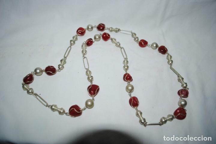 Joyeria: GRAN COLLAR PLATEADO CON PIEDRAS DE COLOR - Foto 3