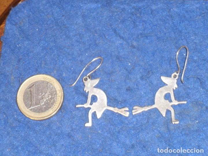 Joyeria: PENDIENTES BRUJA DE PLATA 925,VINTAGE. - Foto 3