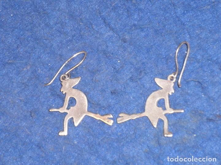 Joyeria: PENDIENTES BRUJA DE PLATA 925,VINTAGE. - Foto 4