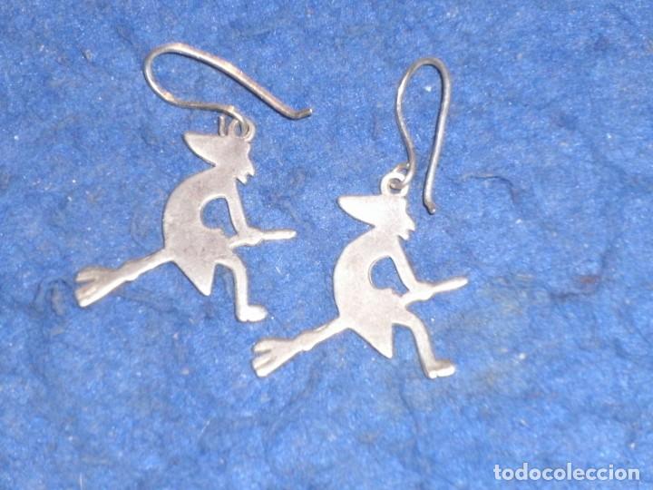 Joyeria: PENDIENTES BRUJA DE PLATA 925,VINTAGE. - Foto 5