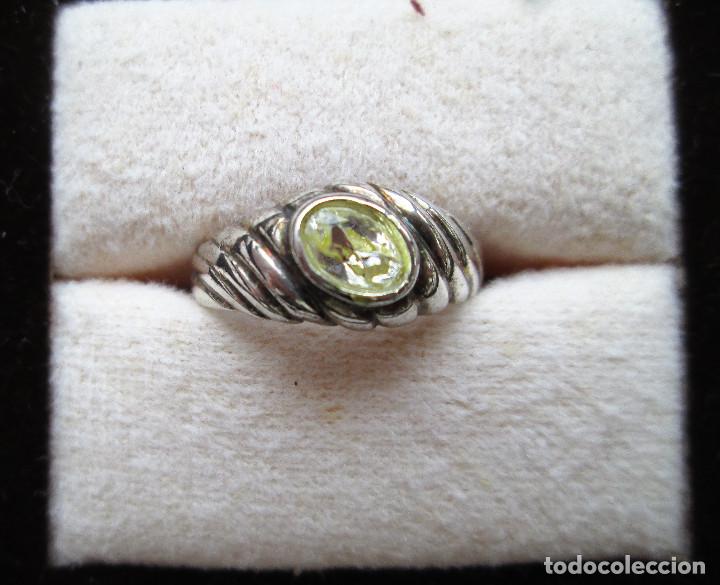 Joyeria: ANTIGUO ANILLO DE PLATA CON CIRCONITAS - SIN ESTRENAR - Foto 1