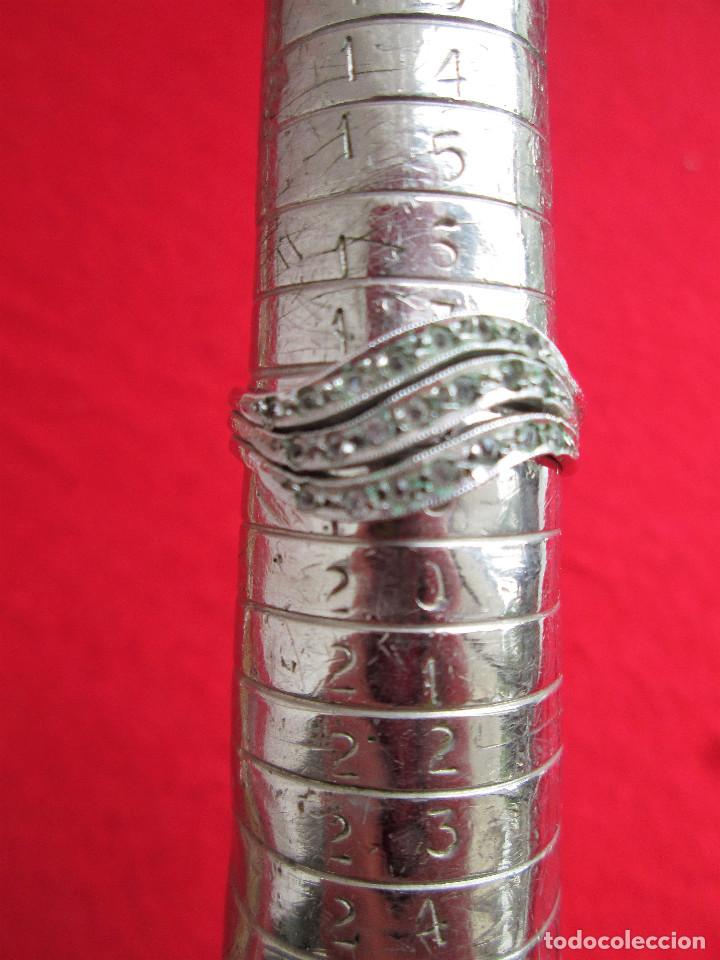 Joyeria: ANTIGUO ANILLO DE PLATA CON CIRCONITAS - SIN ESTRENAR - Foto 4