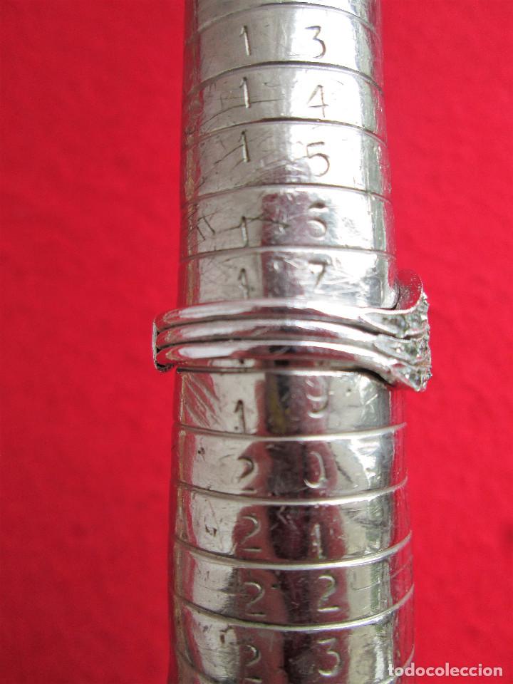 Joyeria: ANTIGUO ANILLO DE PLATA CON CIRCONITAS - SIN ESTRENAR - Foto 5