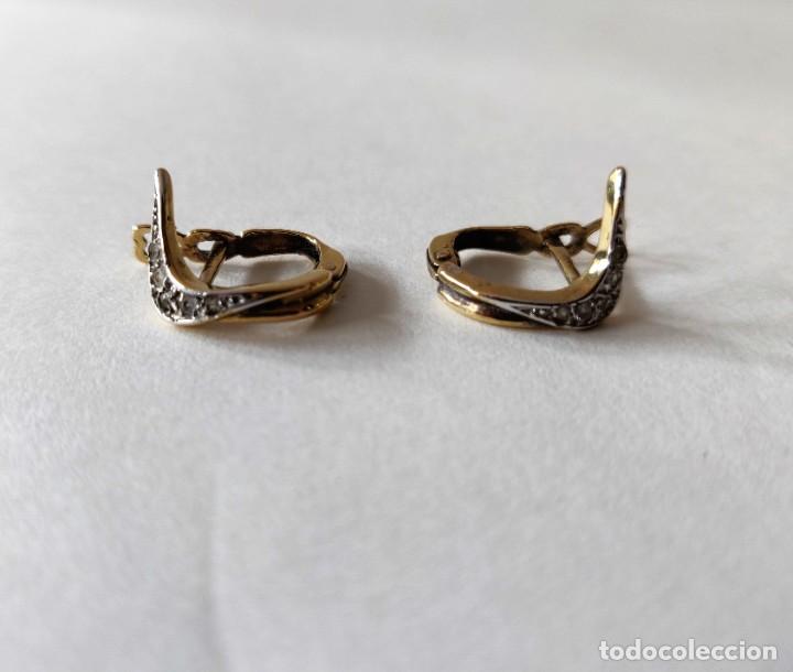 Joyeria: Pendientes Chapados en Oro - Foto 3