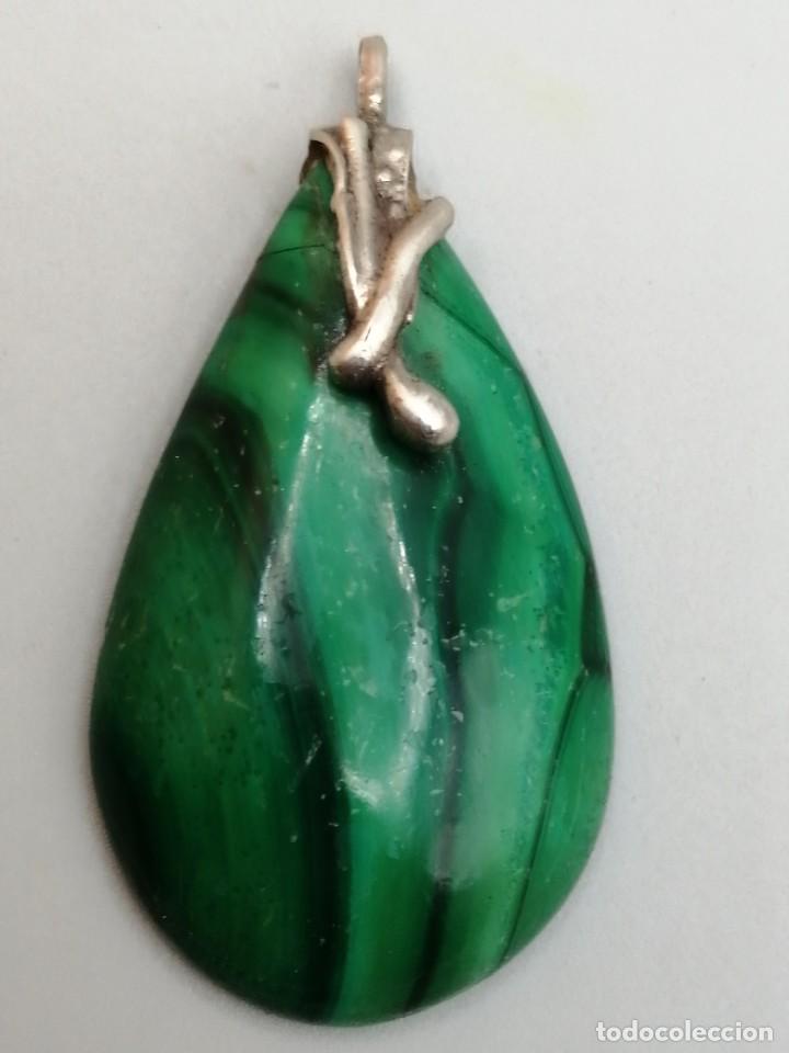 Joyeria: Colgante malaquita y plata - Foto 2