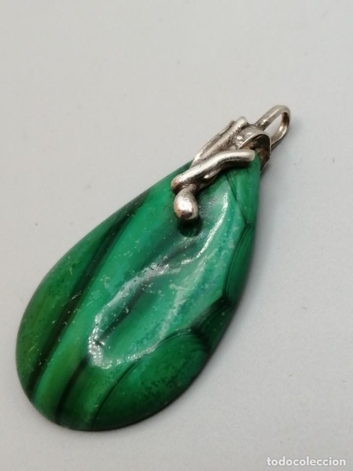 Joyeria: Colgante malaquita y plata - Foto 3