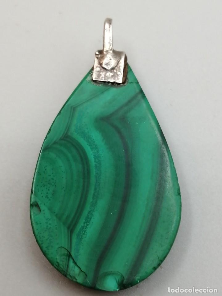 Joyeria: Colgante malaquita y plata - Foto 4