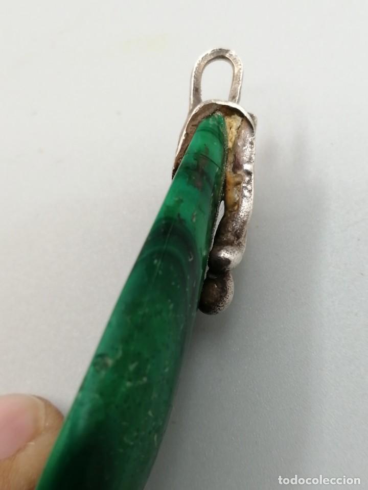 Joyeria: Colgante malaquita y plata - Foto 5