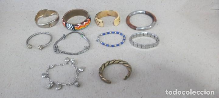 Joyeria: 10 PULSERAS VARIADAS ANTIGUAS. T - Foto 1