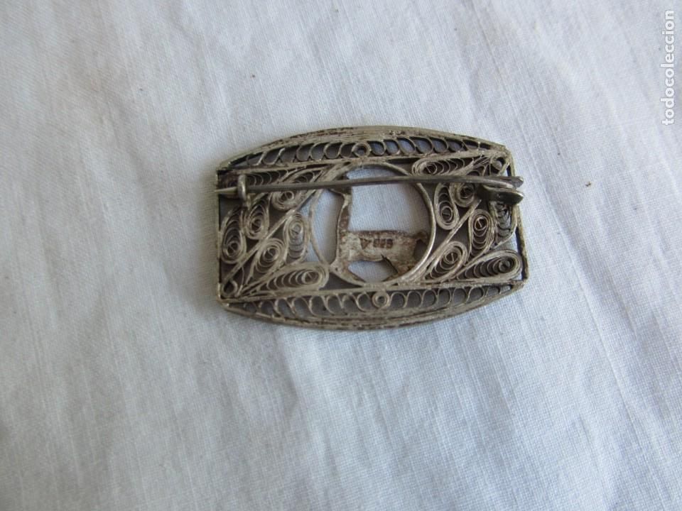 Joyeria: Broche de filigrana de plata 925, llama - Foto 4