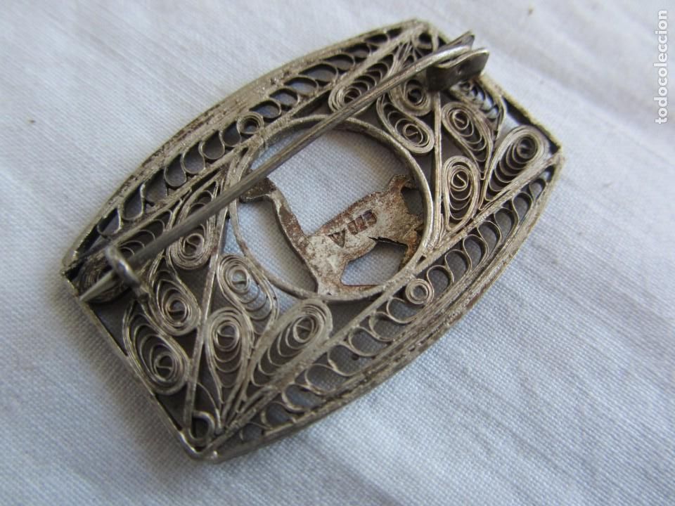 Joyeria: Broche de filigrana de plata 925, llama - Foto 5