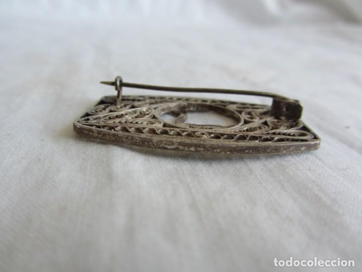 Joyeria: Broche de filigrana de plata 925, llama - Foto 6