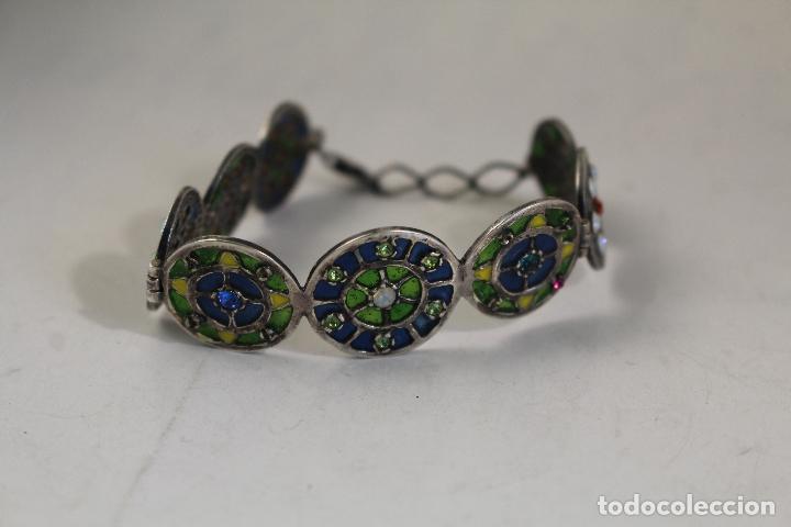 Joyeria: pulsera plata 925 con cristales - Foto 2