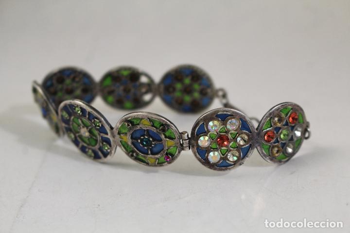 Joyeria: pulsera plata 925 con cristales - Foto 1