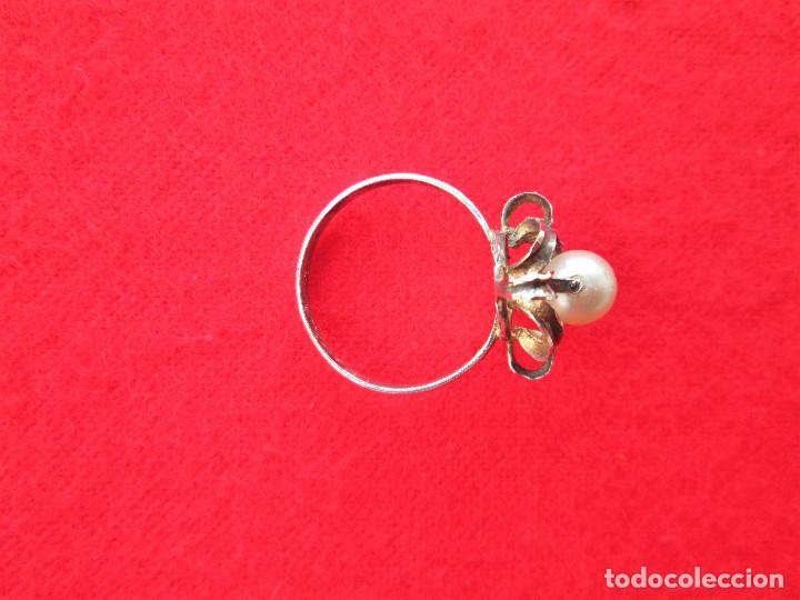 Joyeria: ANTIGUO ANILLO DE PLATA CON PERLA - SIN ESTRENAR - Foto 4