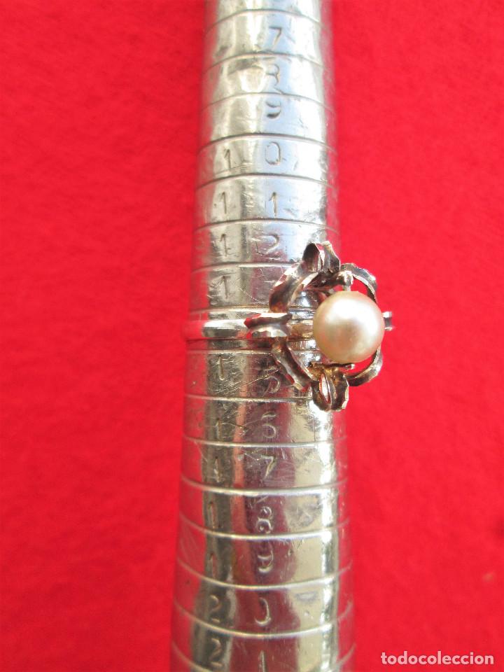 Joyeria: ANTIGUO ANILLO DE PLATA CON PERLA - SIN ESTRENAR - Foto 5