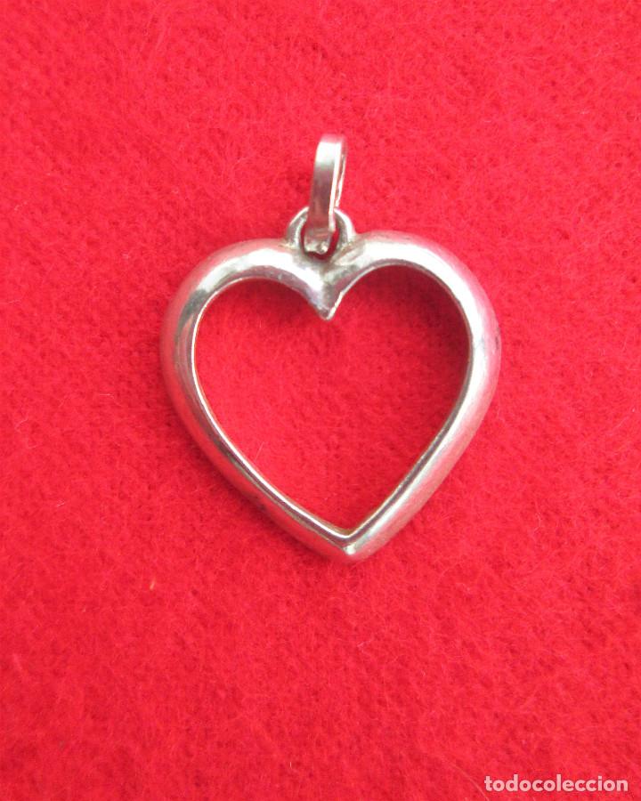 Joyeria: COLGANTE CORAZON DE PLATA DE LEY - SIN ESTRENAR - Foto 1