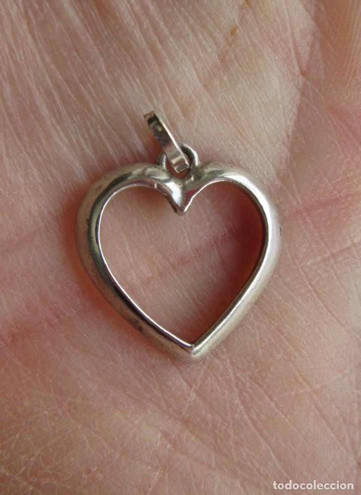 Joyeria: COLGANTE CORAZON DE PLATA DE LEY - SIN ESTRENAR - Foto 3