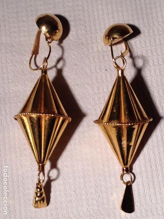espectaculares pendientes ibicencos en oro de 1 - Buy Antique earrings on