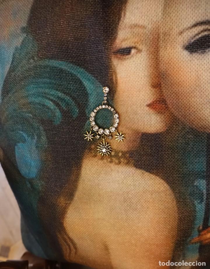 Joyeria: PENDIENTES ARO Y ESTRELLAS BRILLANTES - Foto 4