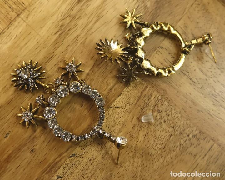 Joyeria: PENDIENTES ARO Y ESTRELLAS BRILLANTES - Foto 5