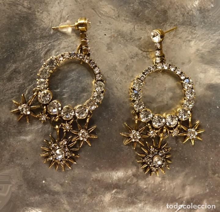 Joyeria: PENDIENTES ARO Y ESTRELLAS BRILLANTES - Foto 6