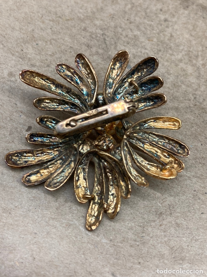 Joyeria: Broche de plata y Perlas chapado de oro /B16 - Foto 2