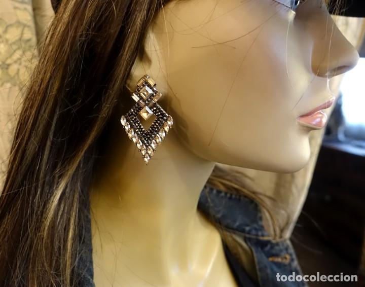 Joyeria: PENDIENTES EN PEDRERIA CHAMPAN MARRON - Foto 1