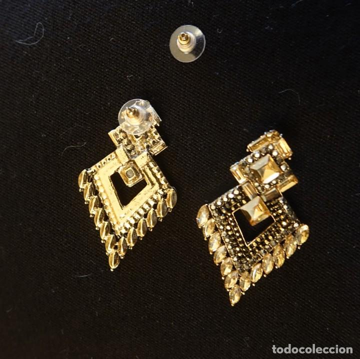 Joyeria: PENDIENTES EN PEDRERIA CHAMPAN MARRON - Foto 5