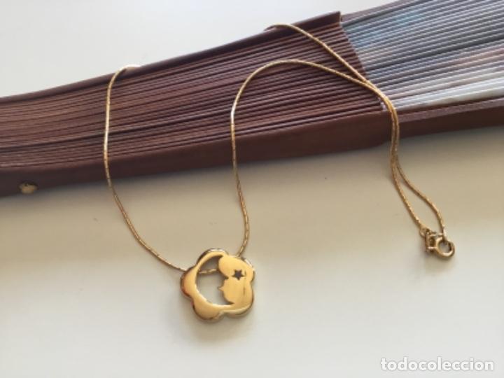 Joyeria: GARGANTILLA DE PLATA DE LEY CHAPADA EN ORO. SOL Y LUNA - Foto 5