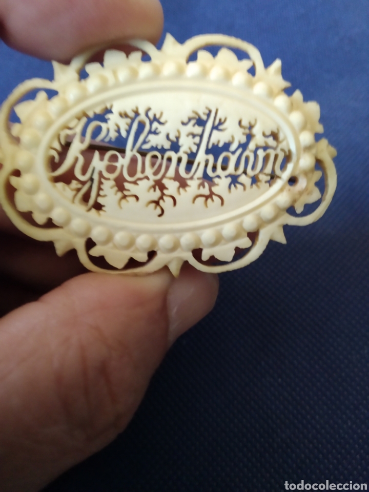 Joyeria: ANTIGUO BROCHE DE HUESO DE COPENHAGUE - Foto 4