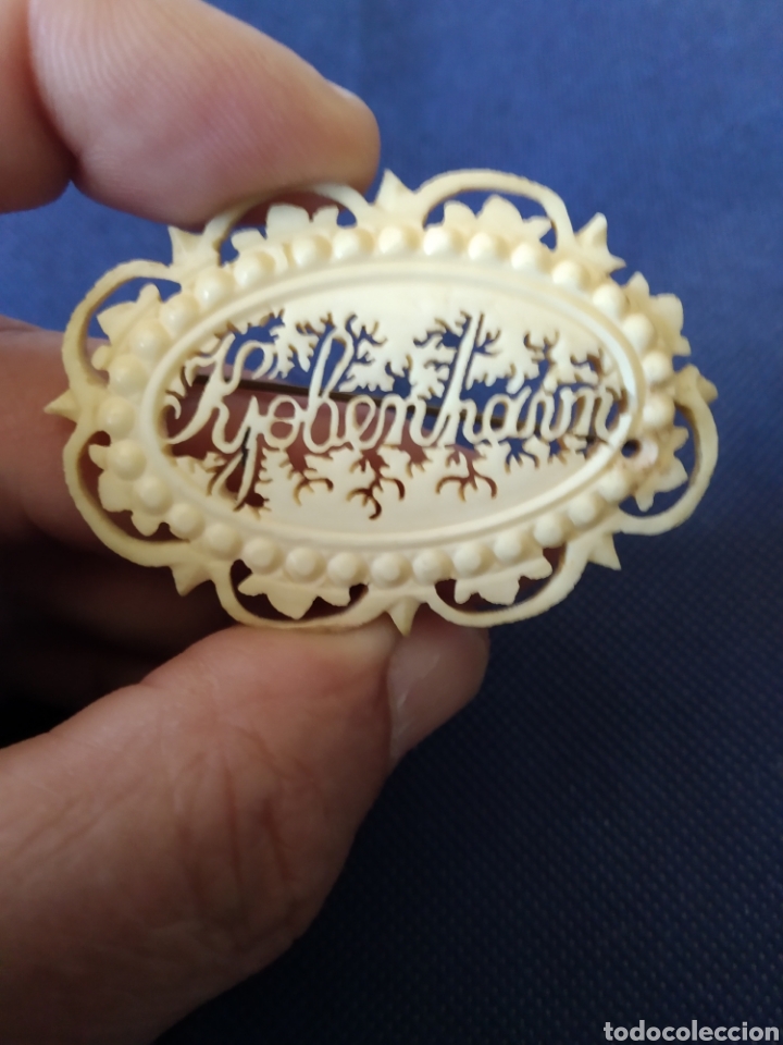 Joyeria: ANTIGUO BROCHE DE HUESO DE COPENHAGUE - Foto 5