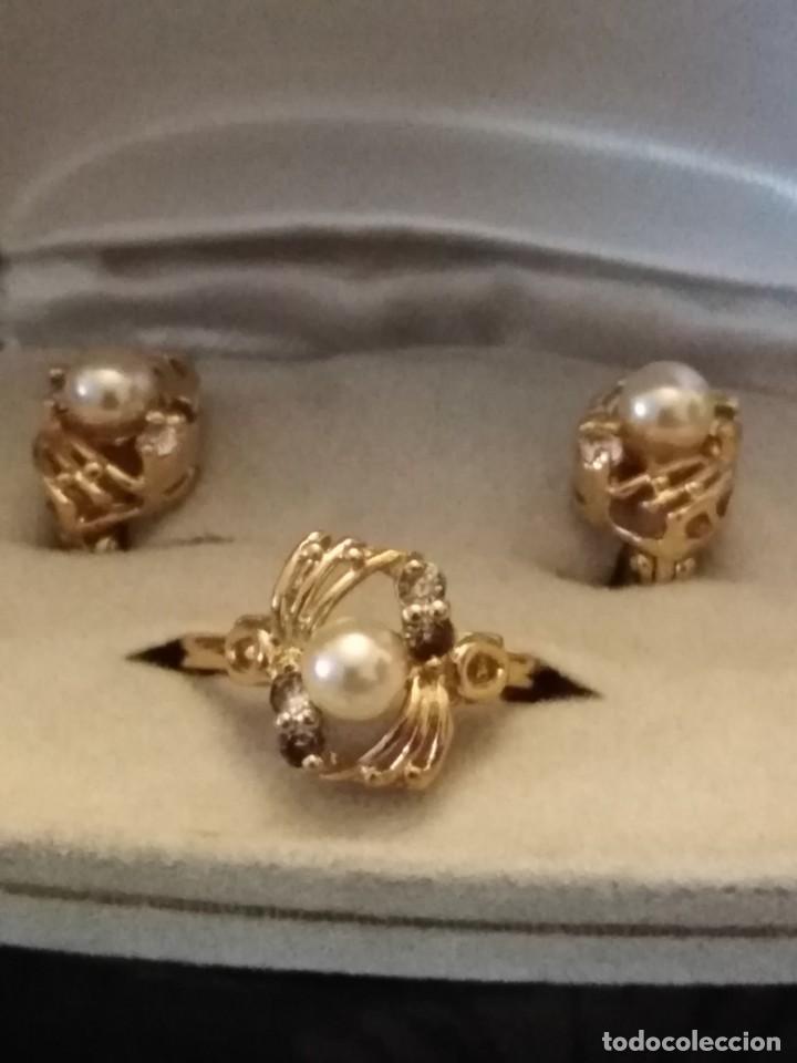 Joyeria: ANTIGUO CONJUNTO DE PENDIENTES Y ANILLO (SIN USAR) - Foto 6