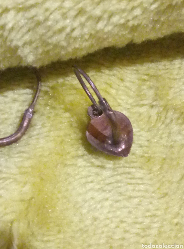 Joyeria: Pendientes coraz&oacute;n tr&eacute;bol a&ntilde;os 40 - Foto 3
