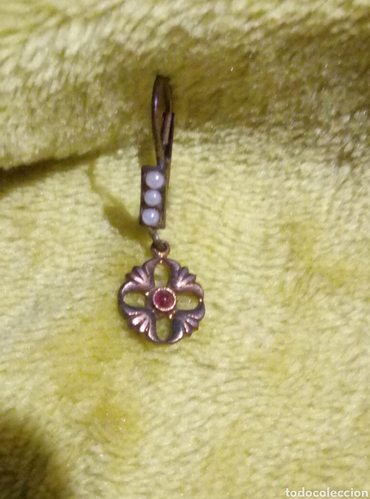 Joyeria: Pendientes rub&iacute; a&ntilde;os 40 - Foto 2