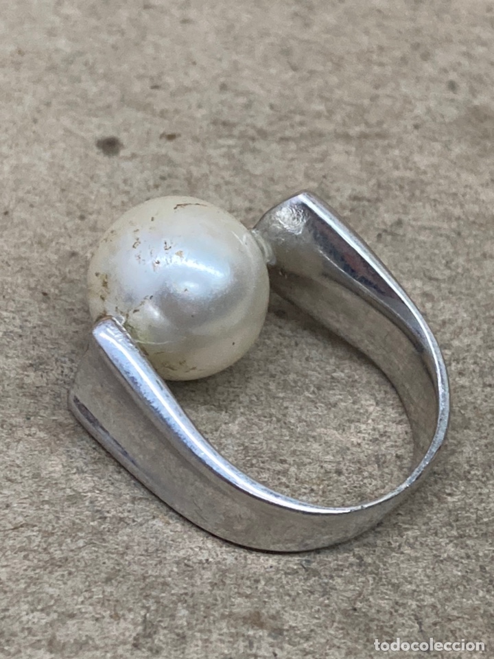 Joyeria: Anillo de plata y perla/S144 - Foto 2