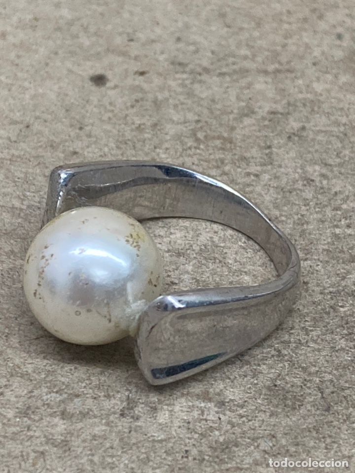 Joyeria: Anillo de plata y perla/S144 - Foto 1