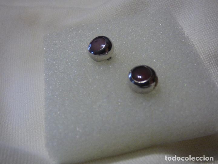 Joyeria: Pendiente bola de plata Y 0palo lila. - Foto 1