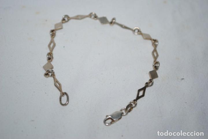 Joyeria: PULSERA DE PLATA , EN FORMA DE ROMBO . - Foto 1