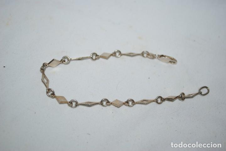 Joyeria: PULSERA DE PLATA , EN FORMA DE ROMBO . - Foto 3