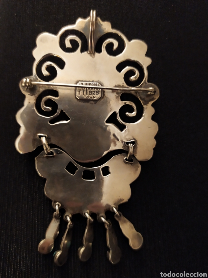 Joyeria: Colgante - broche 50s plata 925 - Foto 3