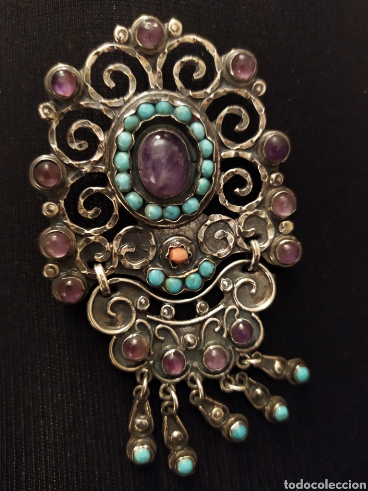 Joyeria: Colgante - broche 50s plata 925 - Foto 5