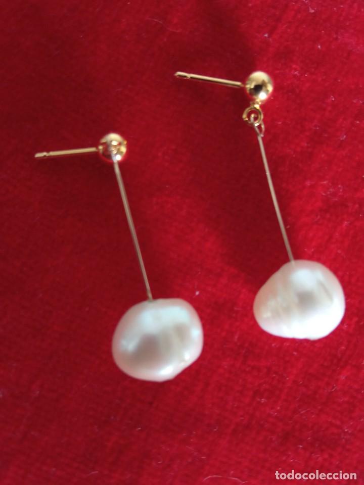 Joyeria: Pendientes largos de perlas - Foto 1