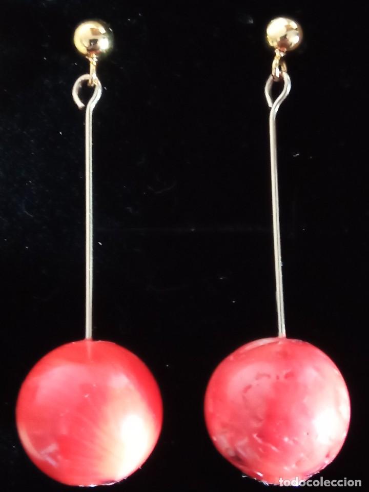 Joyeria: Pendientes largos de coral natural - Foto 1