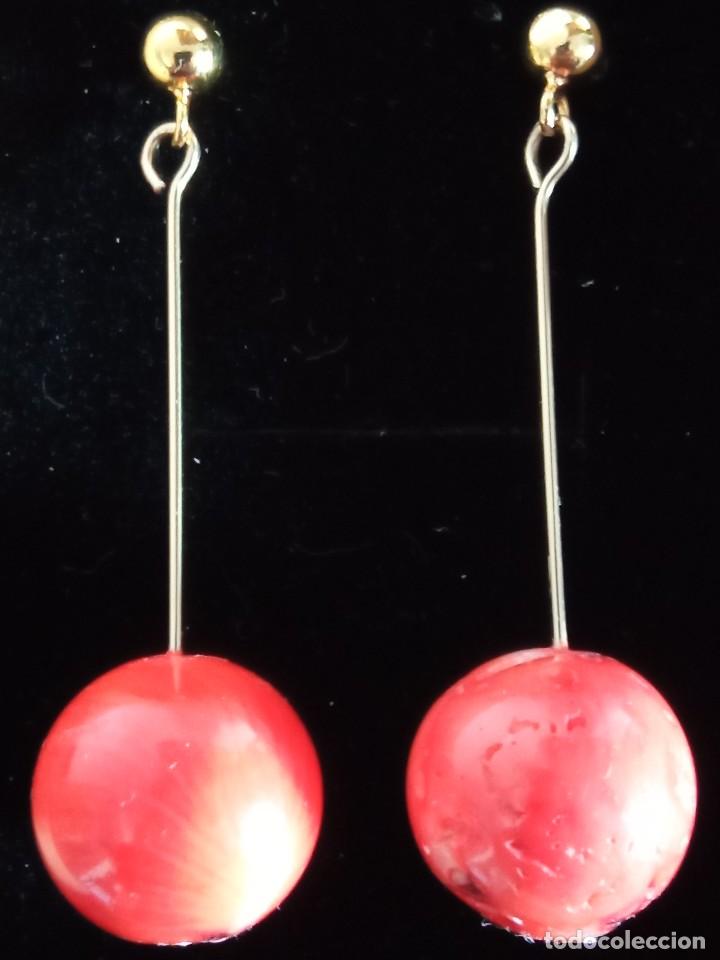 Joyeria: Pendientes largos de coral natural - Foto 2